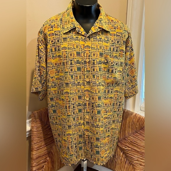 Y2K Southpole Shirt Mens XL Pac-Man Video Game Graphic All Over Print Hip Hop - Picture 2 of 12